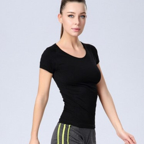 Yoga Short Sleeve Fitness T-shirt